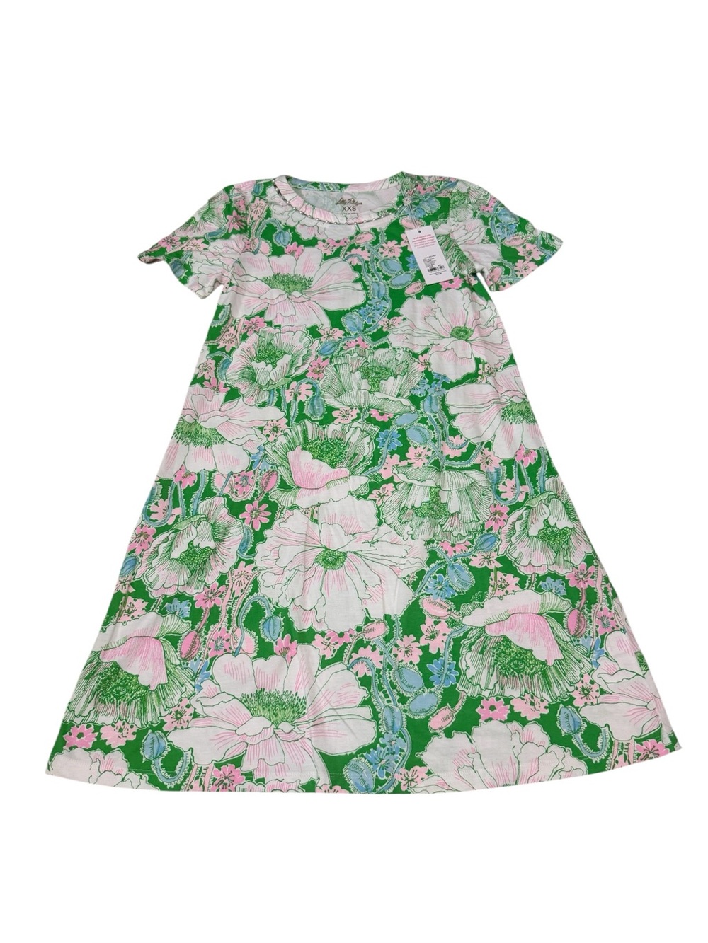 NWT Lilly Pulitzer Cody Short Sleeve T-Shirt Dress Size XXS - Picture 2 of 5